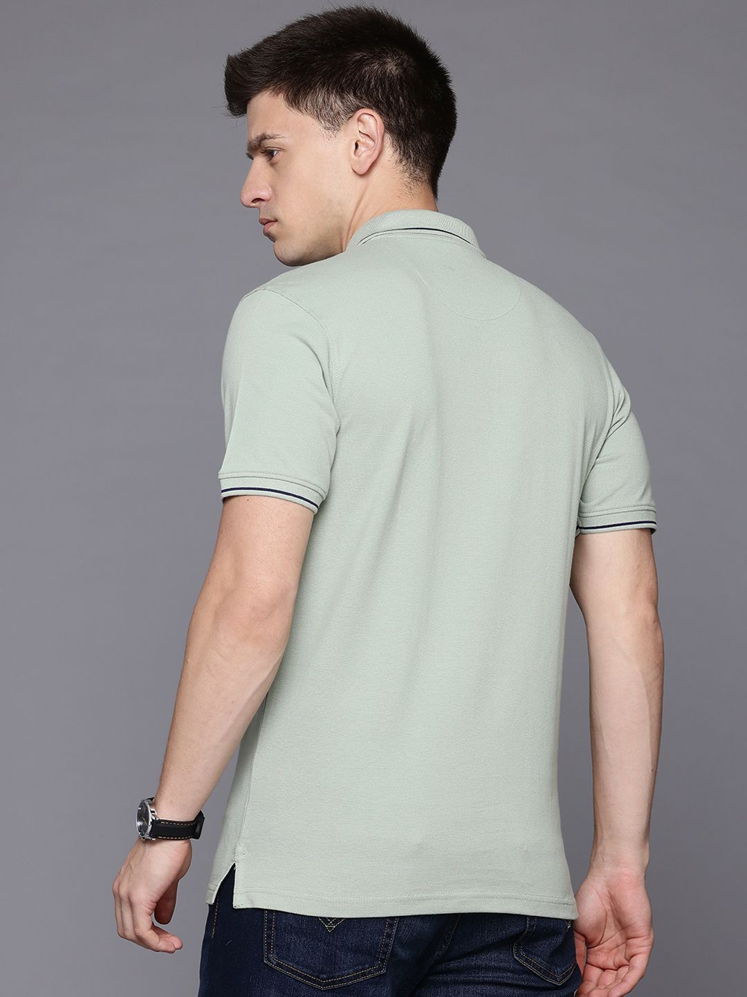 Raymond Men Polo Collar Pure Cotton T-shirt