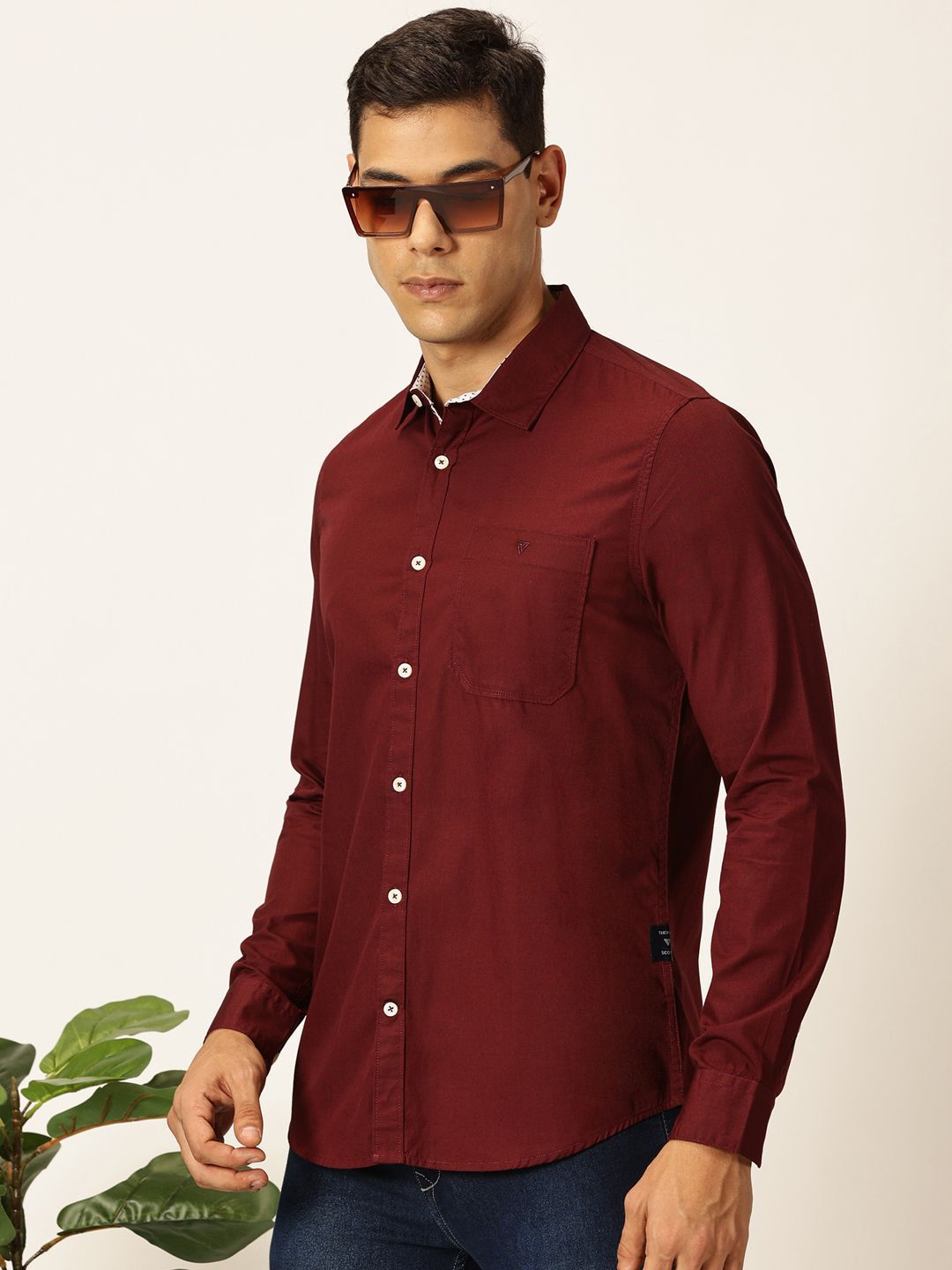 Thomas Scott Men Premium Opaque Casual Shirt