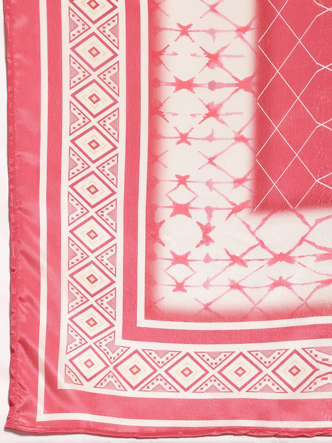 Libas White Floral Printed Thread Work Straight Kurta With Palazzos & Dupatta