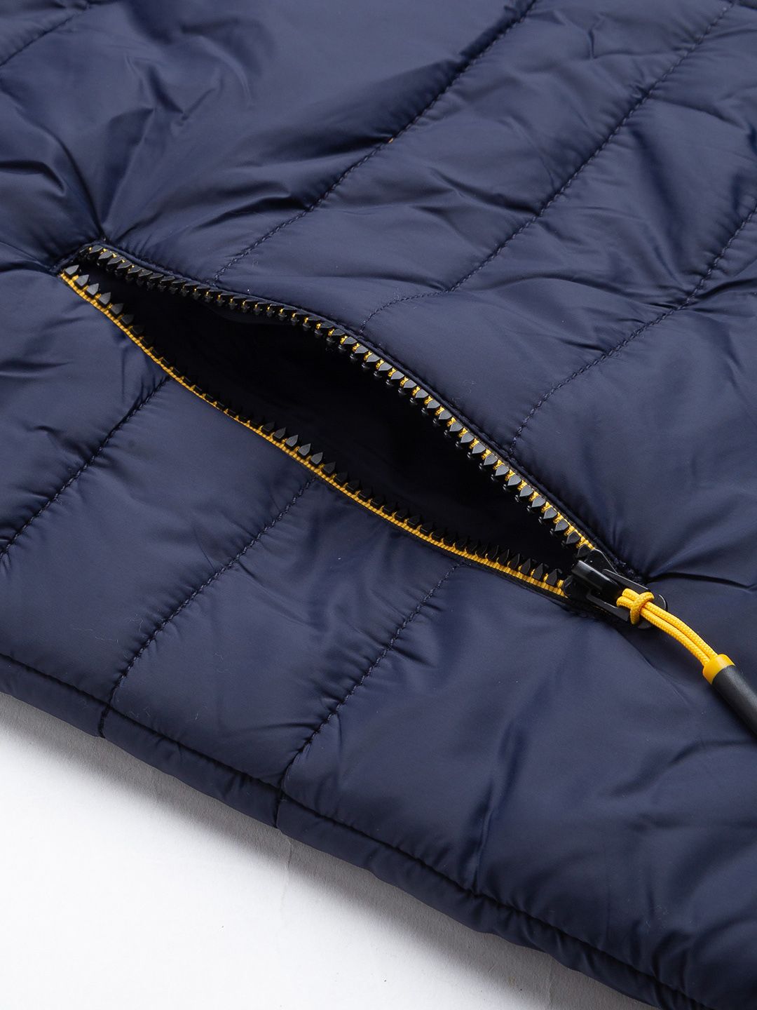 Being Human Men Navy Blue Longline Padded Jacket