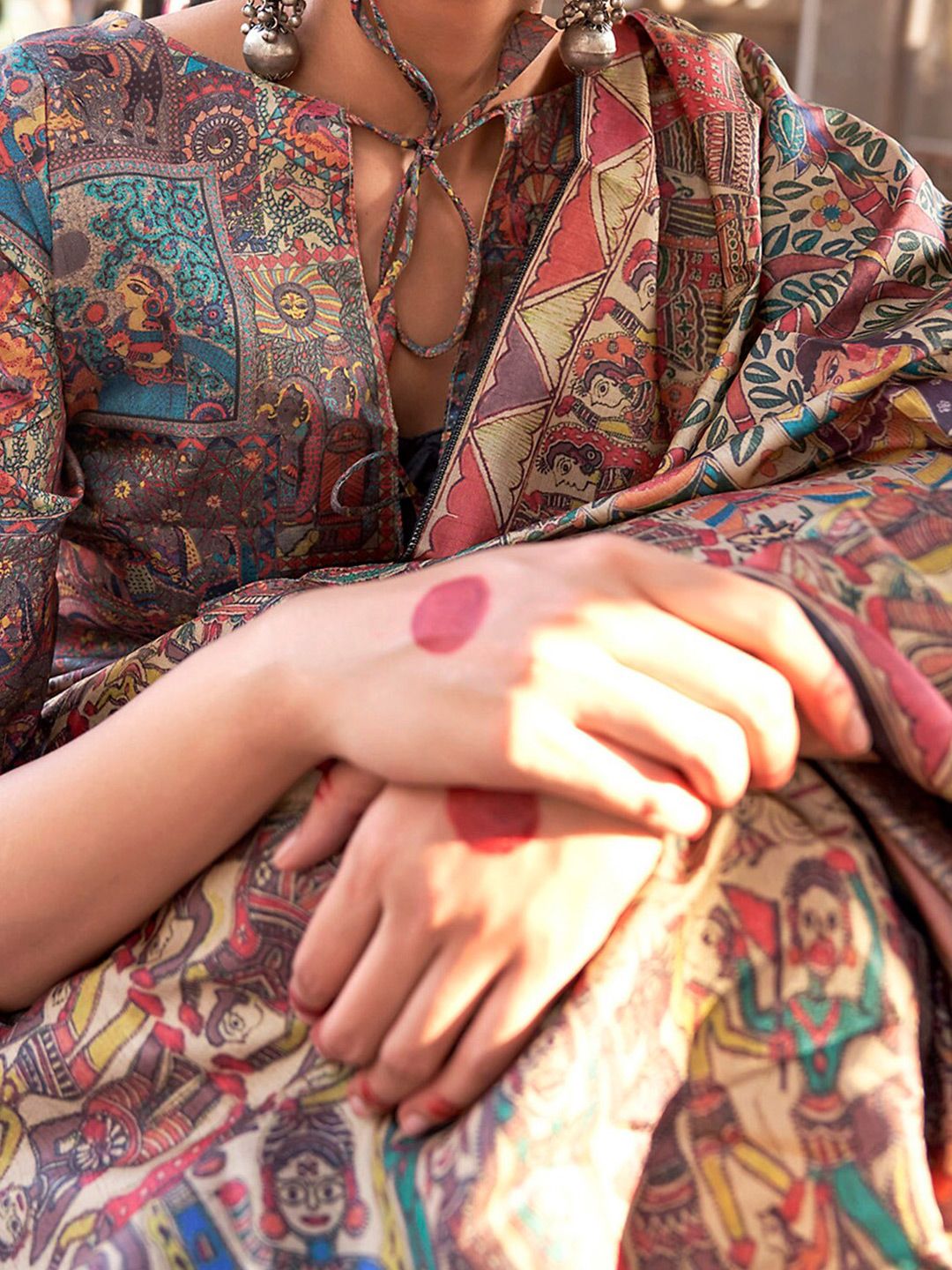 Saree mall Ethnic Motifs Printed Baluchari Sarees