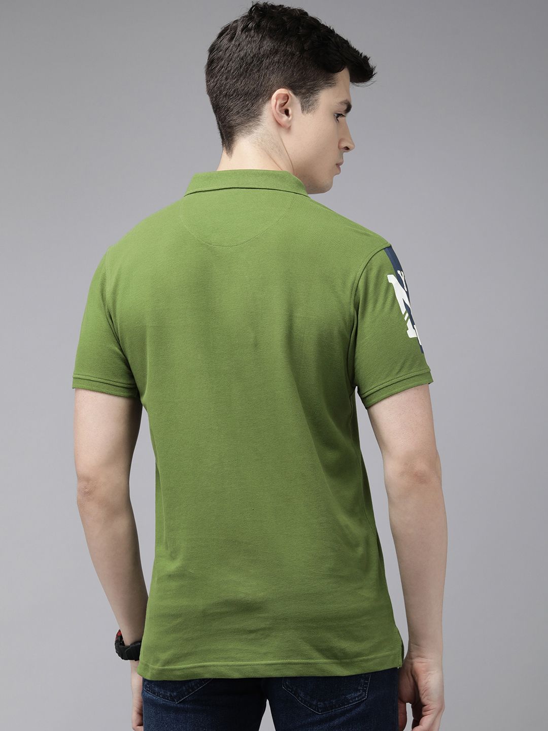 SPYKAR Polo Collar Pure Cotton Slim Fit T-shirt