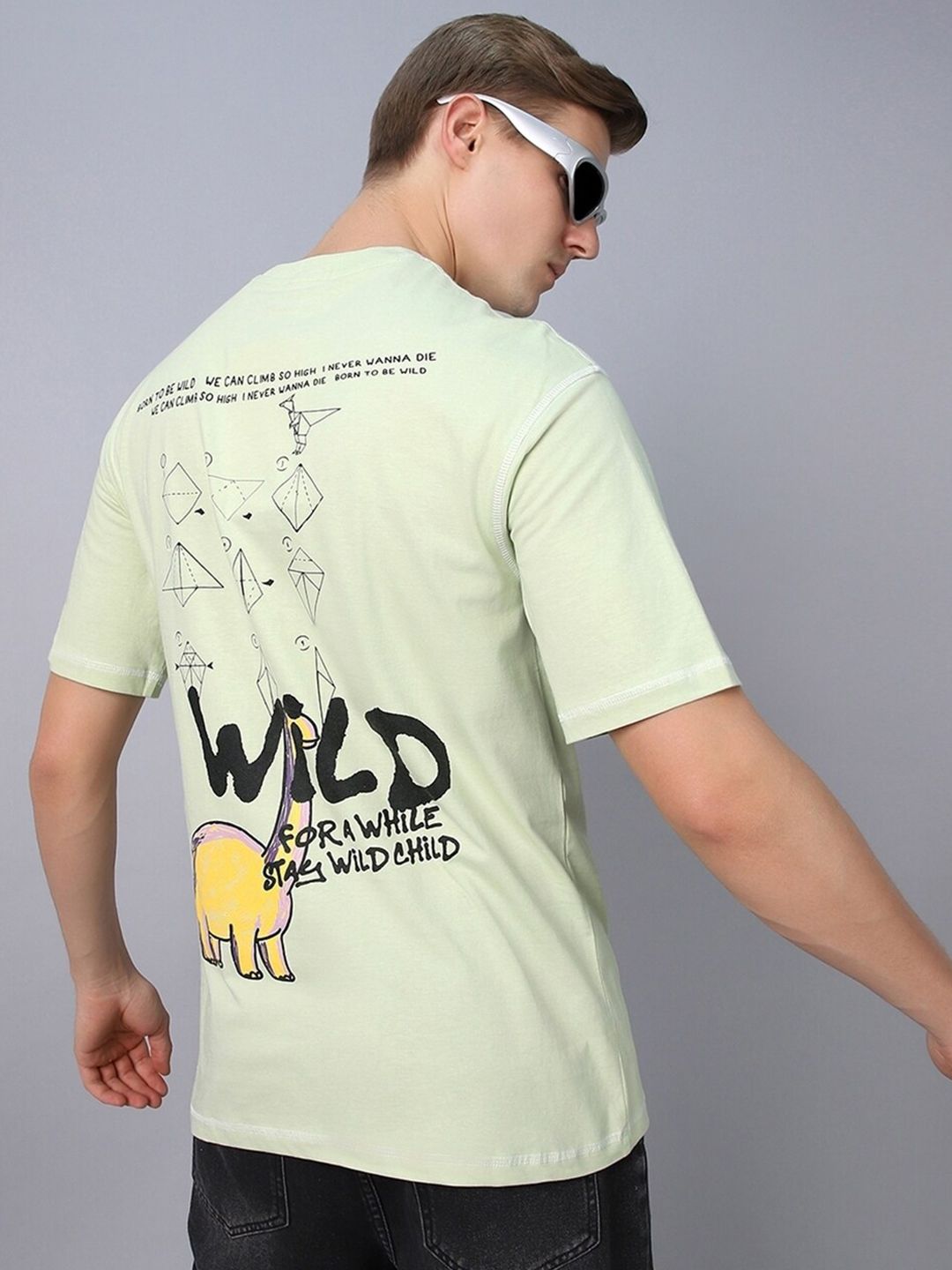 Bewakoof Wild Graphic Printed Oversized T-shirt