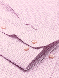 Raymond Slim Fit Self-Checked Pure Cotton Formal Shirt