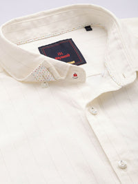 Raymond Striped Pure Cotton Casual Shirt