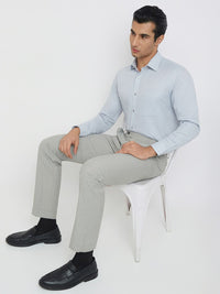 Raymond Textured Pure Cotton Slim Fit Formal Shirt