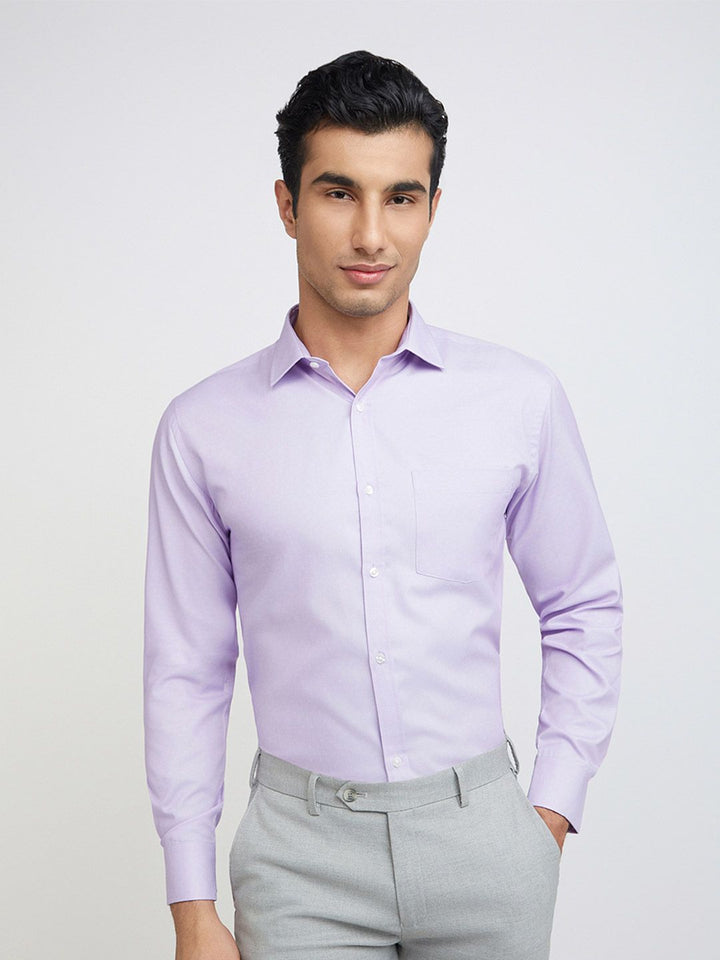Park Avenue Self Design Slim Fit Opaque Formal Shirt