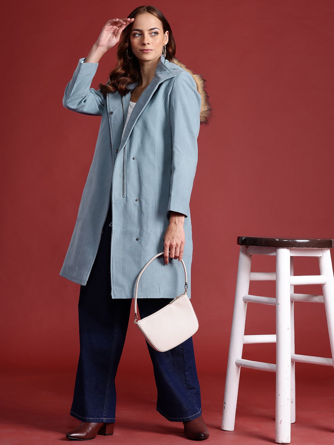 all about you Single-Breasted Parka Coat