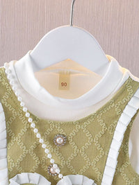 YK Girls Cotton Fit & Flare Dress