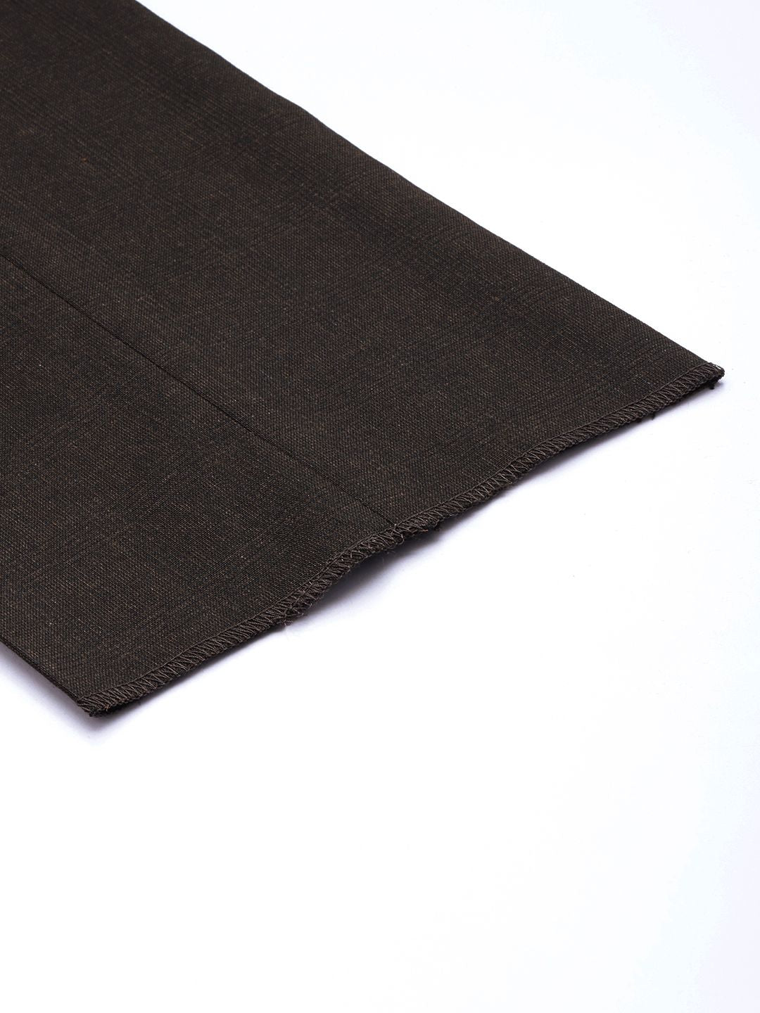 Raymond Men Checked Slim Fit Mid-Rise Formal Trousers