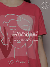 DILLINGER Women Graphic Printed Boxy T-shirt