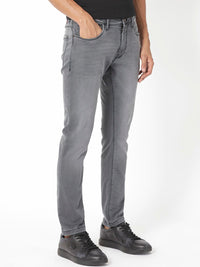 RARE RABBIT Men Switz Slim Fit Mid-Rise Cotton Stretchable Jeans