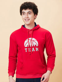 Being Human Typography Printed Long Sleeves Hooded Pullover