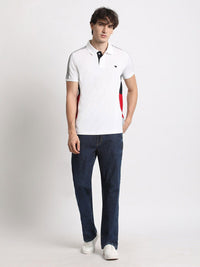 THE BEAR HOUSE Polo Collar Cotton Slim Fit T-shirt