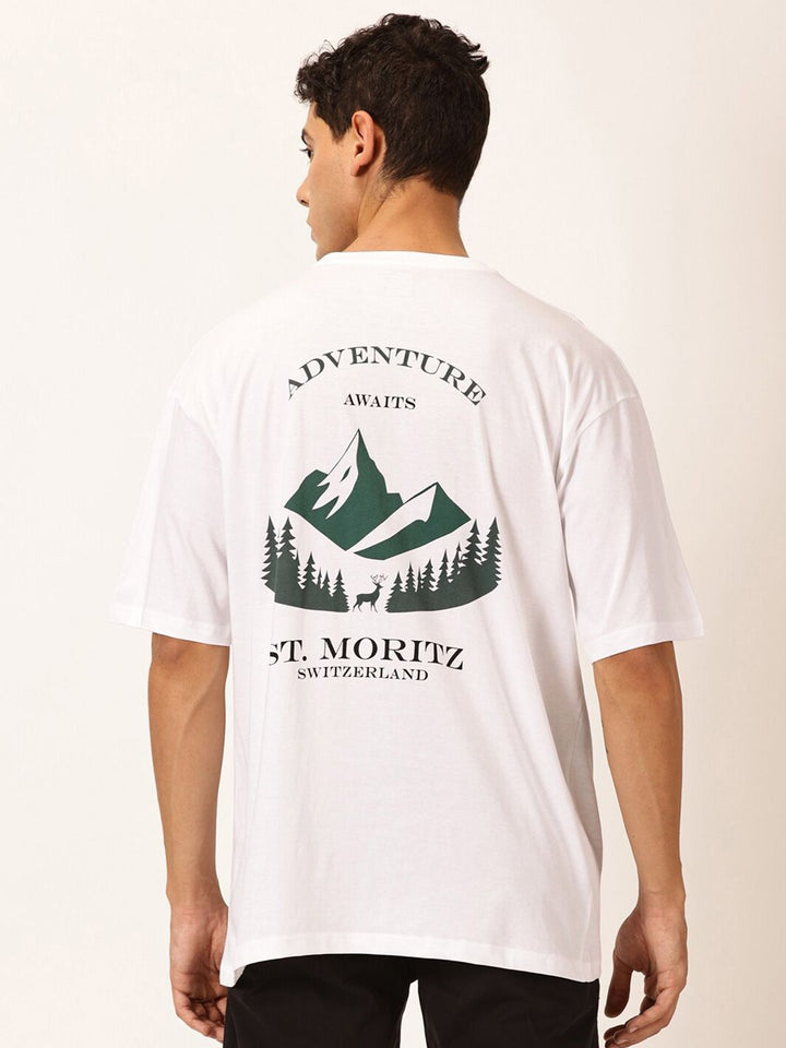 Thomas Scott Round Neck Typography Cotton Oversized T-shirt