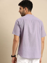 Anouk Men Lavender Pastels Pure Cotton Kurta
