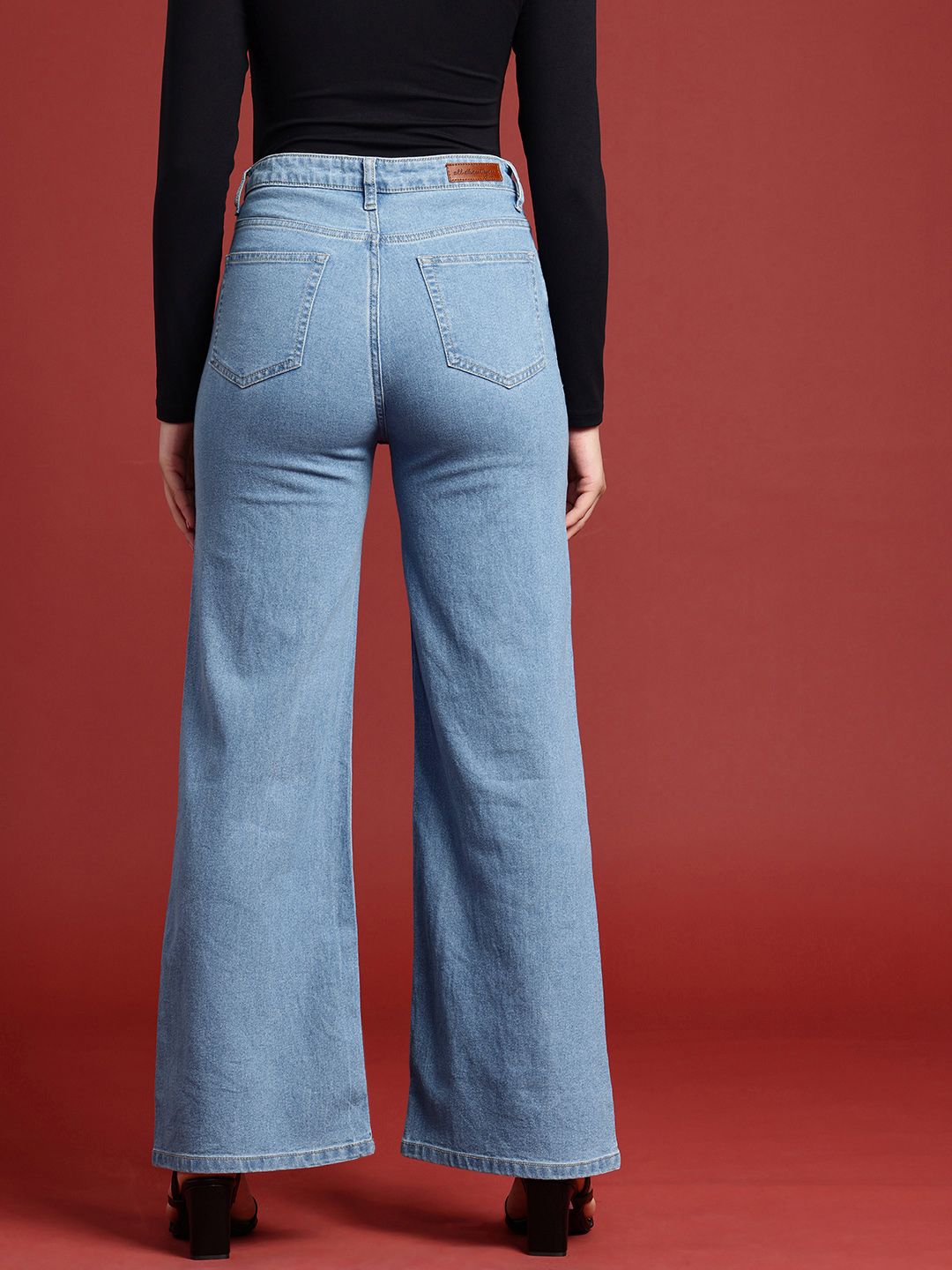 all about you Women Flared High-Rise Stretchable Jeans