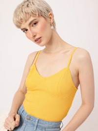 DressBerry Knitted Nirvana Ribbed Corset Top