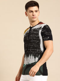 Being Human Typography Henley Neck T-shirt