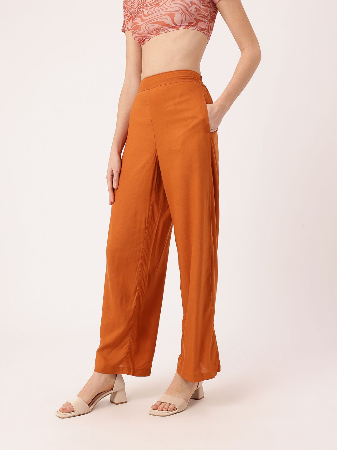 DressBerry Women Wide Leg 70s Revival Trousers