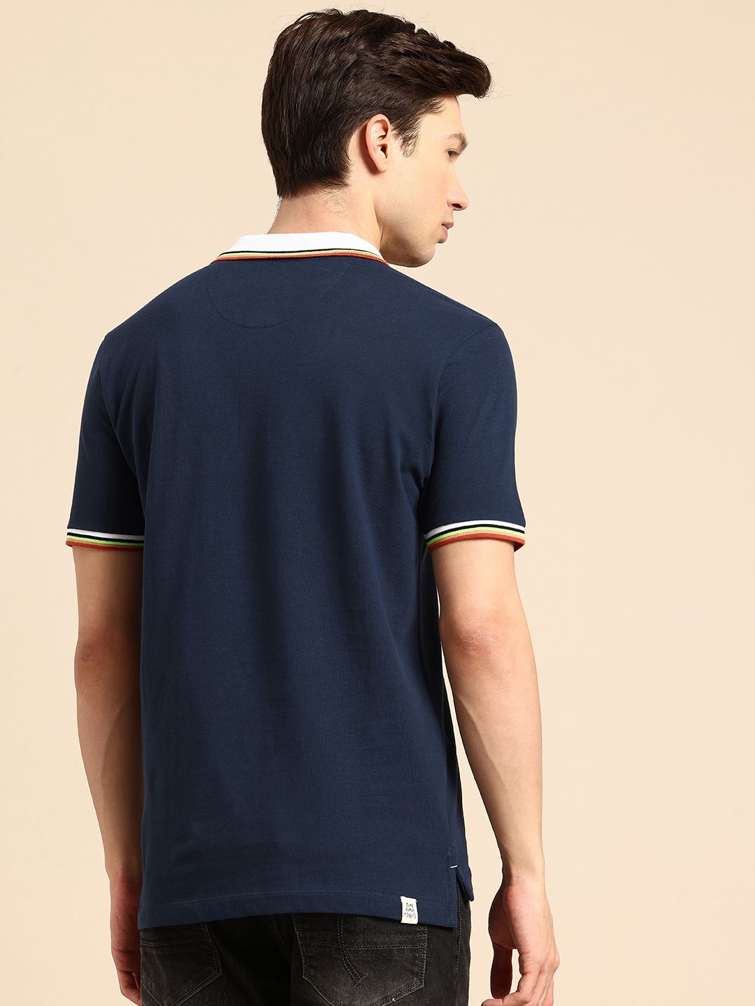 Being Human Polo Collar Pure Cotton T-shirt