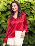 STREET 9 Comfort Fit Satin Casual Shirt