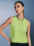 AND Striped Sleeveless Cotton Top