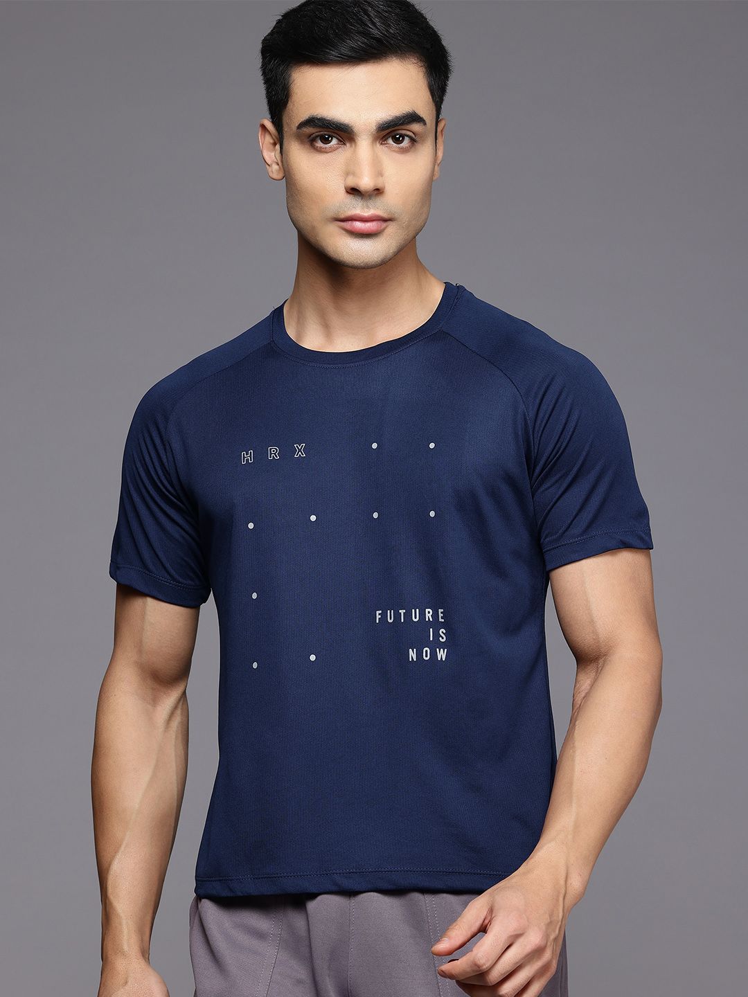 HRX by Hrithik Roshan Printed Running Rapid-Dry T-shirt