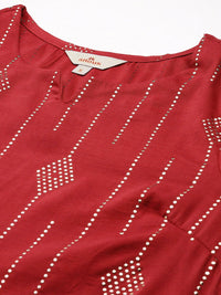 Anouk Tyohaar Collection Embellished Flared Sleeves Kurta