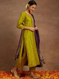 Libas Ethnic Motifs Woven Design Regular Kurta with Trousers & Dupatta