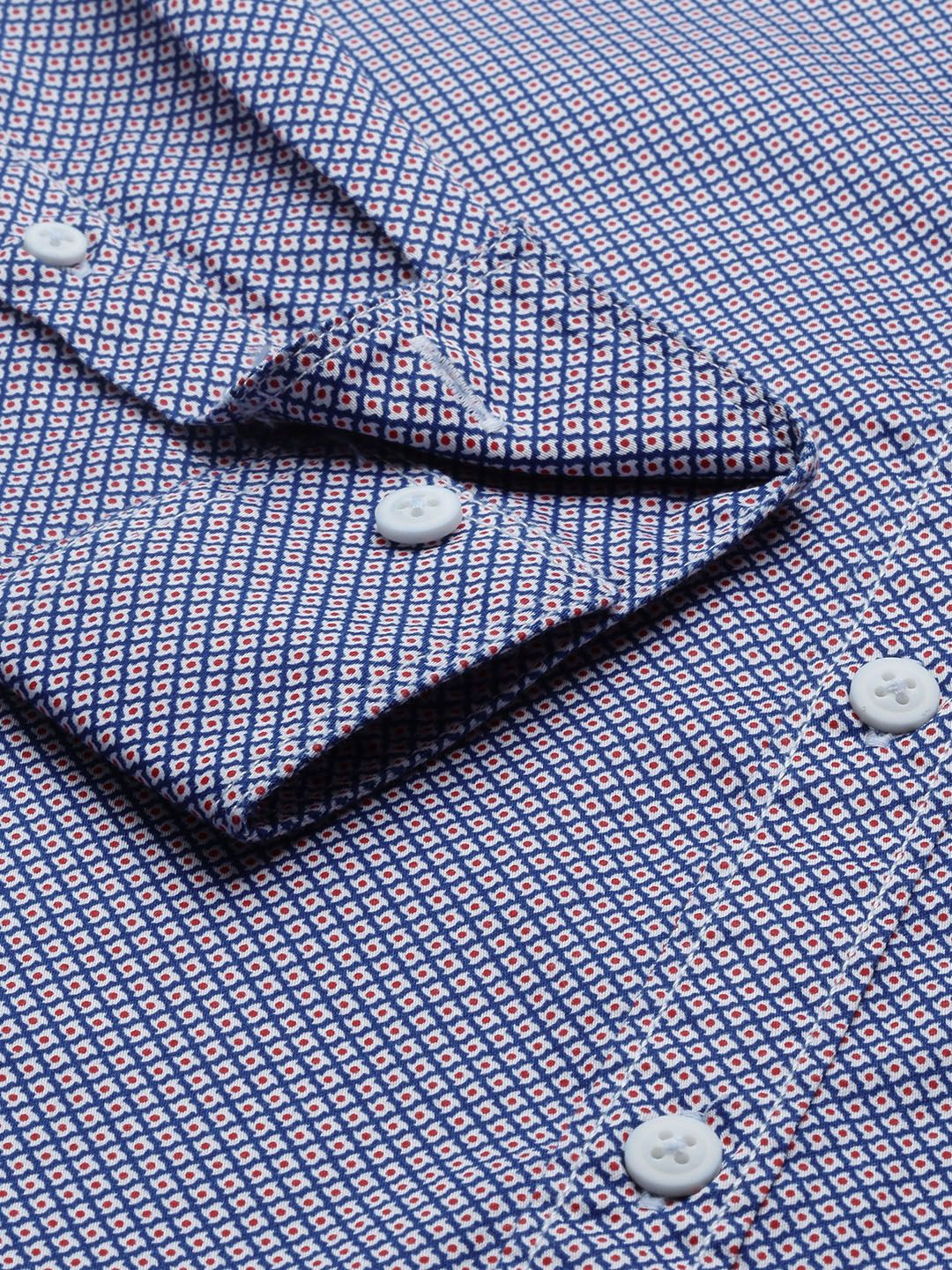 SPYKAR Men Pure Cotton Slim Fit Printed Casual Shirt