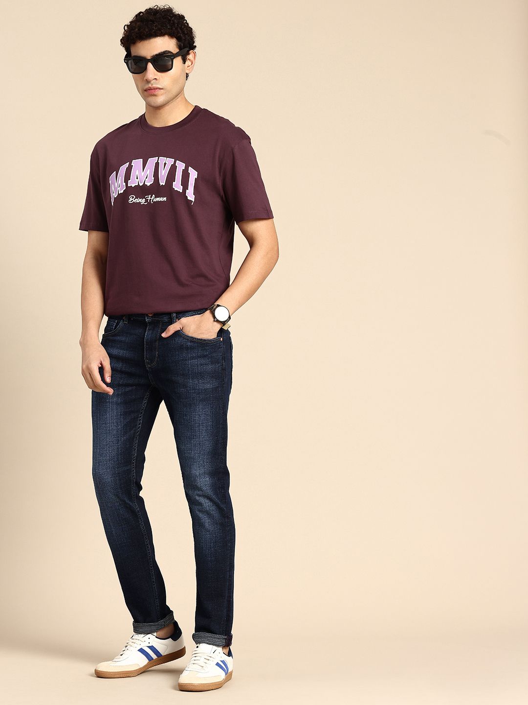 Being Human Men Helium Skinny Fit Light Fade Stretchable Jeans