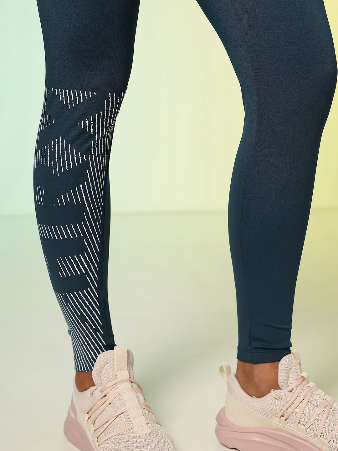 HRX by Hrithik Roshan Women Unity Story Rapid-Dry Printed Training Tights