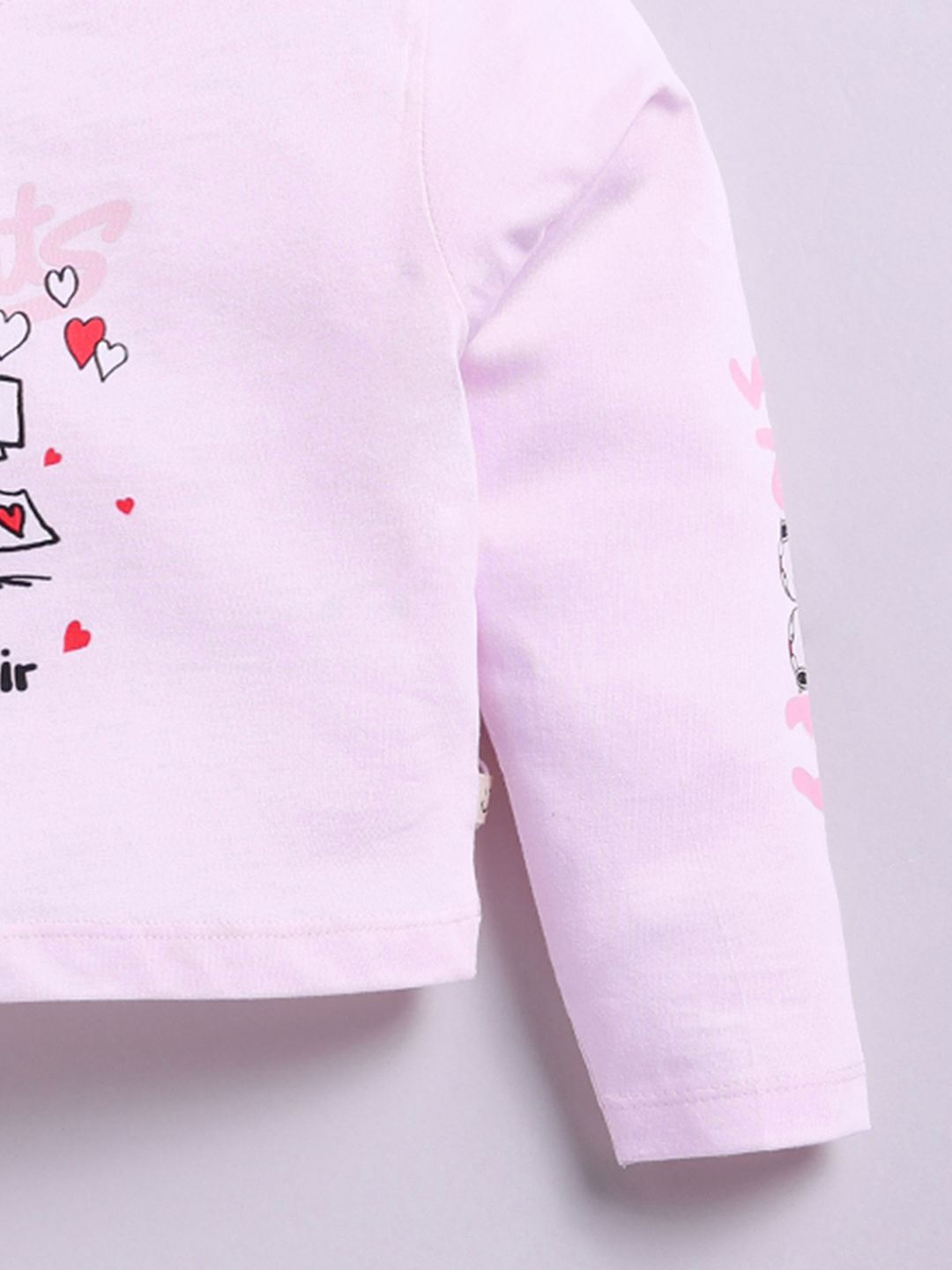 Happy Faces Girls Snoopy Print Drop-Shoulder Sleeves Pure Cotton T-shirt