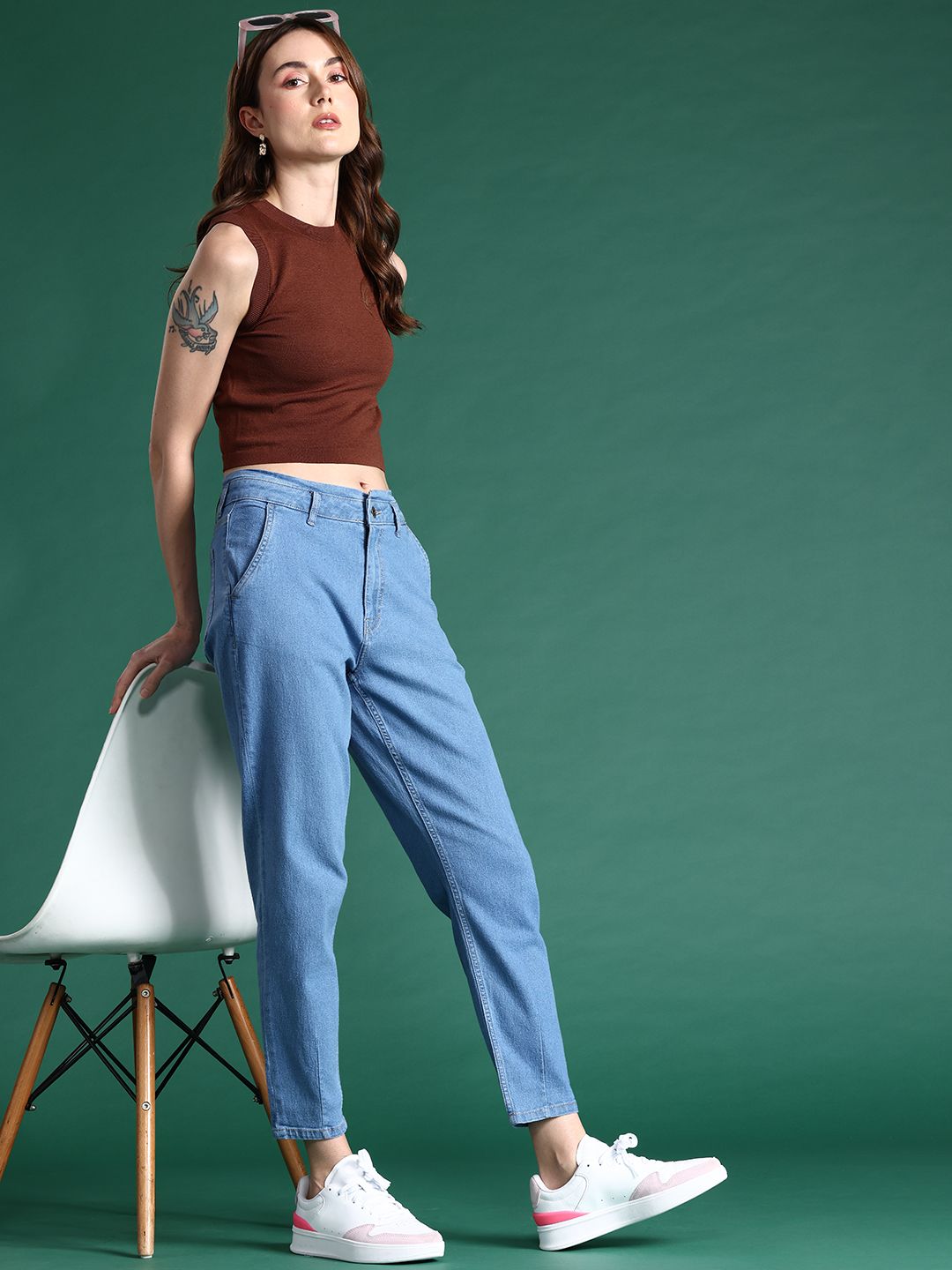 DressBerry Women Mom Fit Stretchable Jeans