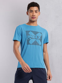 HRX by Hrithik Roshan Brand Logo Printed Rapid-Dry Training T-shirt