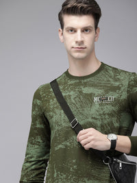 SPYKAR Round Neck Abstract Printed Pullover Sweatshirt