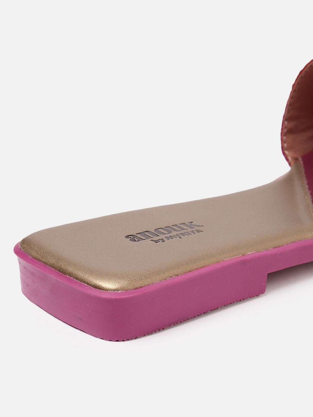 Anouk Women Woven Design Ethnic Open Toe Flats