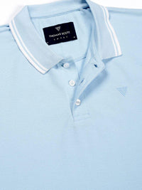 Thomas Scott Men Polo Collar Pockets T-shirt