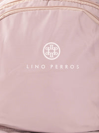 Lino Perros Women Dusty Pink Solid 13 Inch Laptop Backpack