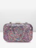 Lino Perros Women Paisley Printed Box Clutch