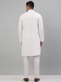 Jompers Seqined Embroidered Kurta with Pyjamas