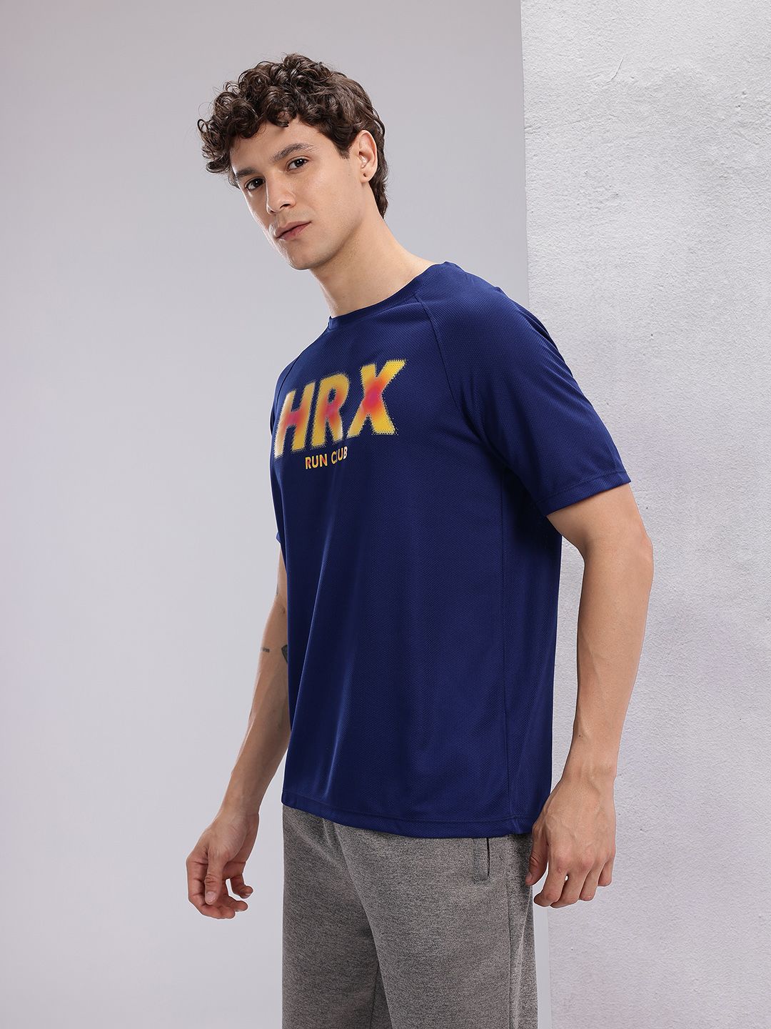 HRX by Hrithik Roshan Brand Logo Printed Rapid-Dry Running T-shirt