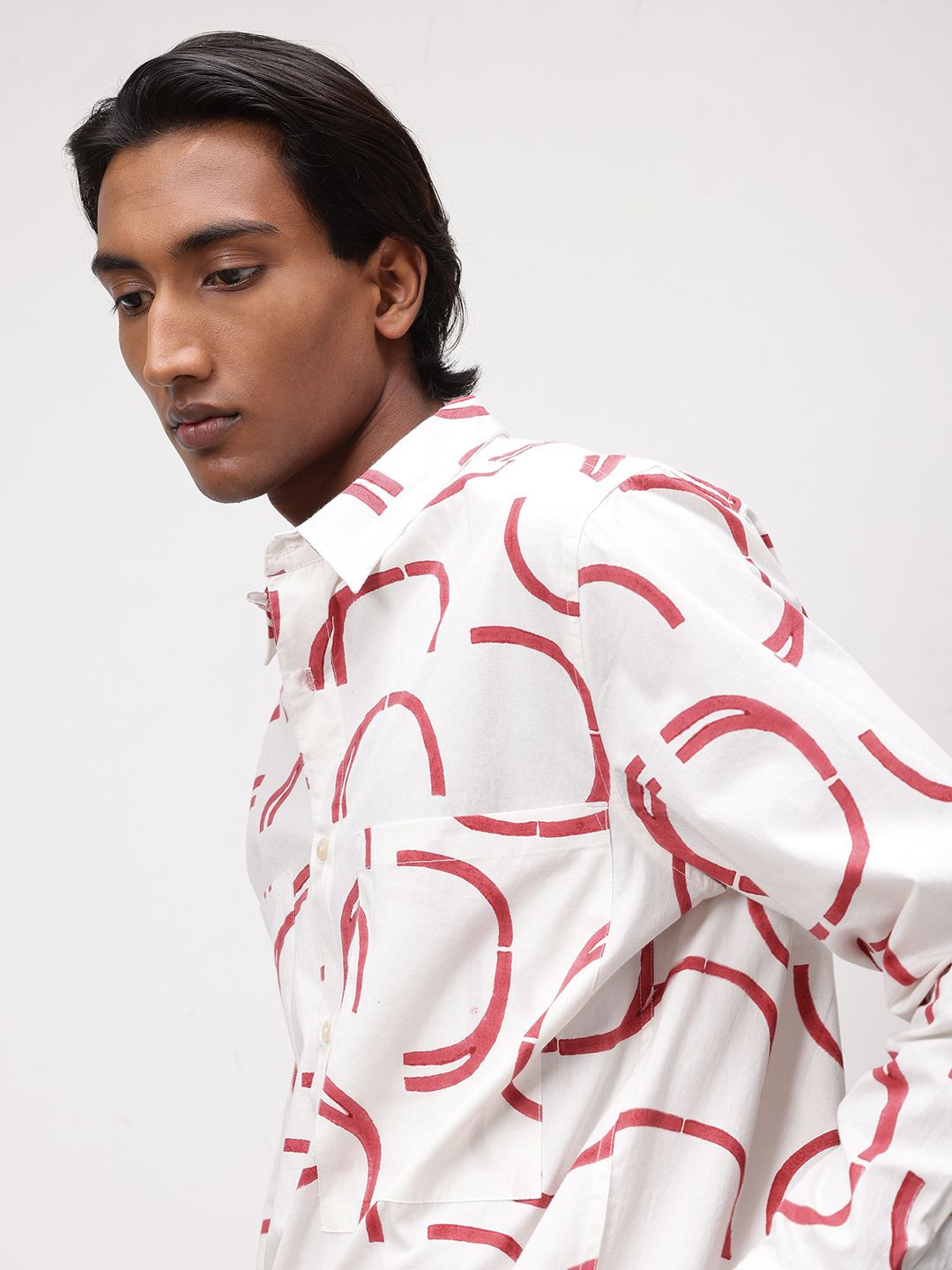 ether Artisan Hand Block Printed Pure Cotton Shirt