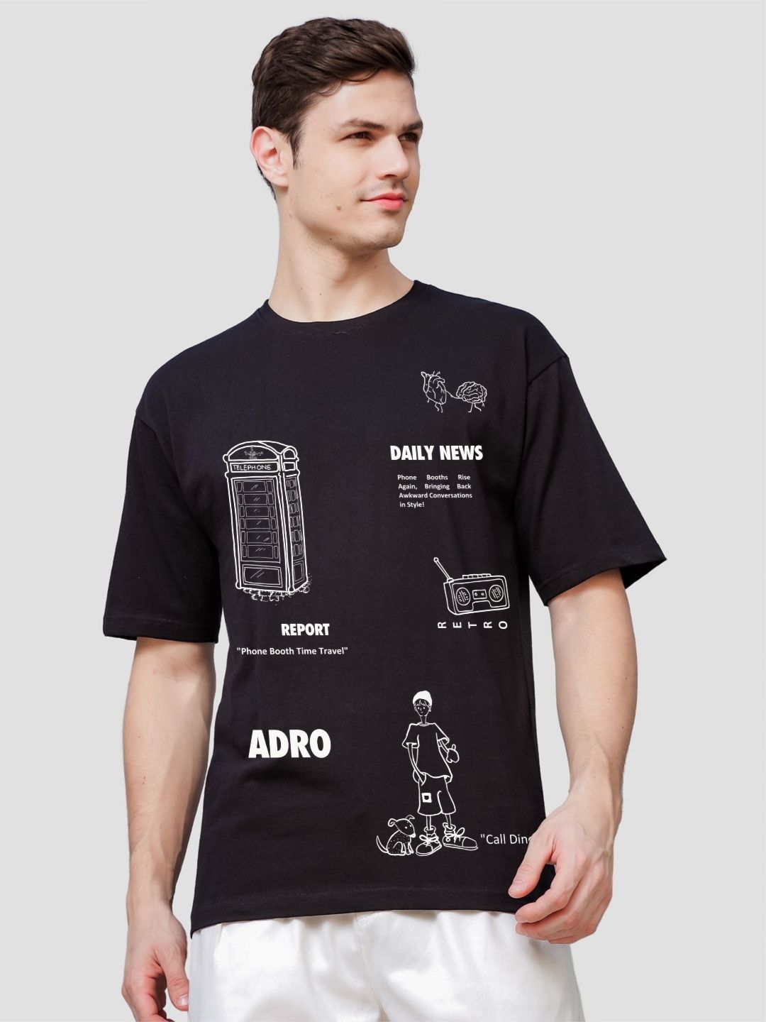 ADRO Men Printed T-shirt