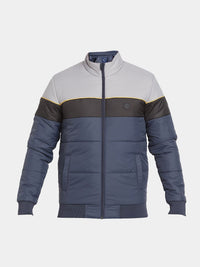 Being Human Colourblocked Mock Collar Padded Jacket