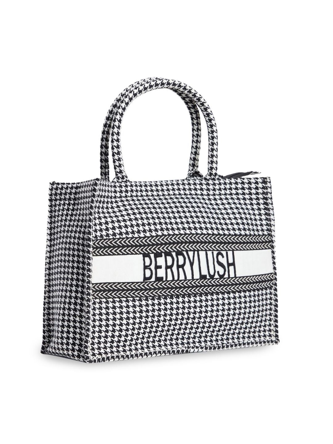 Berrylush Checked Tote Bag Handbags