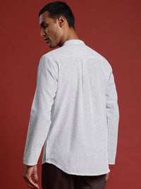 Anouk Pure Cotton Striped Short Kurta