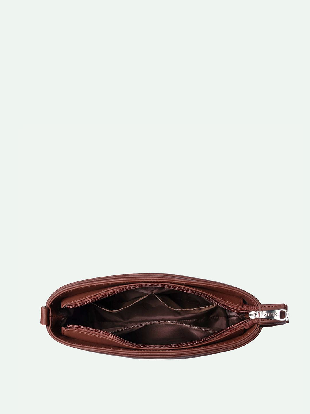 ZOUK Royal Indian Peacock Motif Harmony Printed Structured Sling Bag