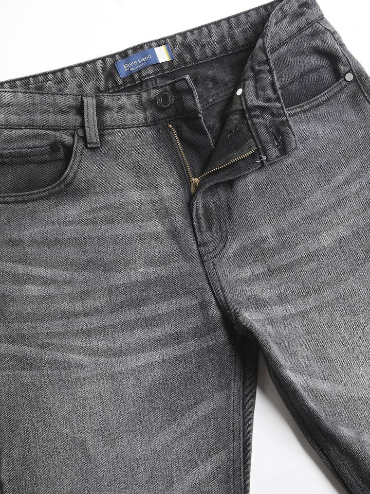 Bene Kleed Men Relaxed Fit High-Rise Heavy Fade Jeans